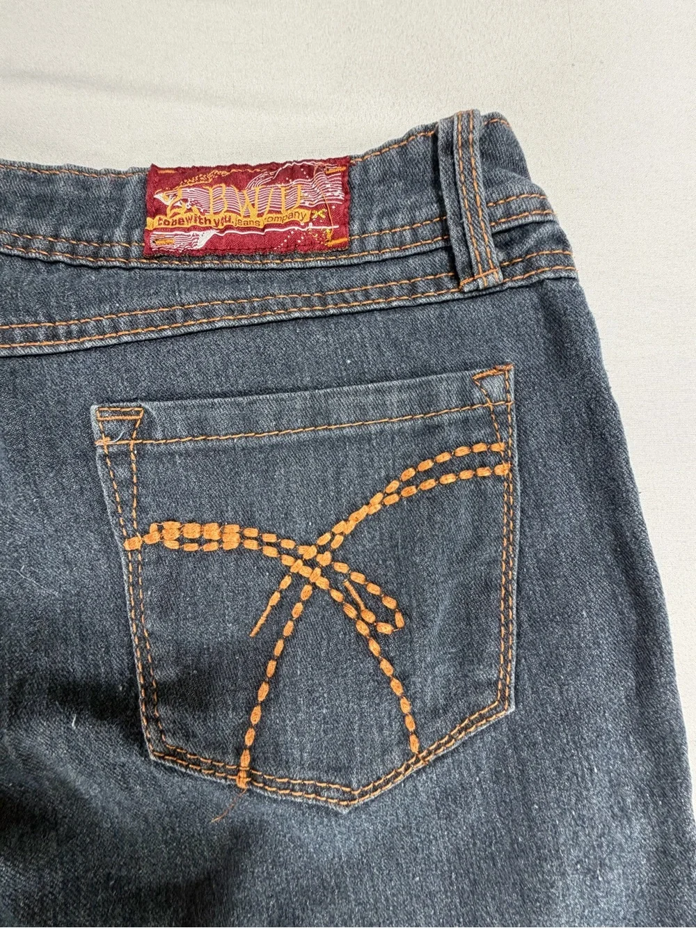 Vintage 2 BW/U To Be With You Jeans Co Stretch Denim Juniors Sz 15 Y2K # 976